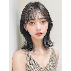 フェイスフレーミング暗髪透明感くびれミディp1グレーブラウン - mod's hair【モッズヘア】上尾/上尾西口店【モッズヘア アゲオ アゲオニシグチテン】掲載中