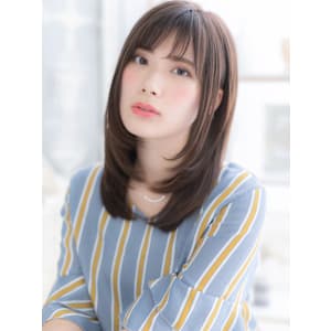 斜めバングダークアッシュ小顔艶髪ストレート　シャギー - mod's hair【モッズヘア】越谷/越谷西口店【モッズヘア コシガヤ コシガヤニシグチテン】掲載中