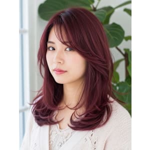 チェリーレッド/バーガンディ/シャギー/ハイレイヤーカット - FURUSHO 栄店【フルショウ サカエテン】掲載中