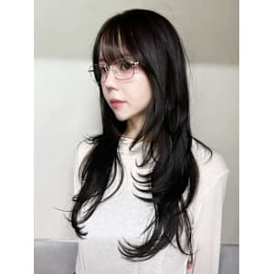 暗めカラー韓国ヘア顔周りレイヤー_ba568151 - IT by ALBUM 藤沢店【アイティー バイ アルバム】【アイティー バイ アルバム】掲載中