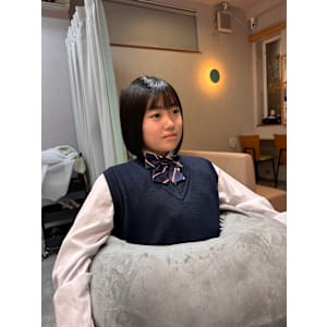 学割！中学生に人気！乾かすだけでキマる肩上ボブ