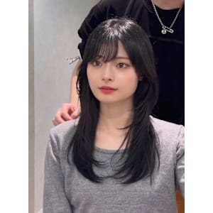 大人かわいいくびれミディラベンダーインナーカラー - newi 広島【ネウィヒロシマ】掲載中