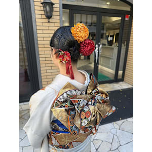 360度美しい＊リボンヘアアレンジ×豪華創作帯結び - HAIR & MAKE EARTH 高田馬場店【ヘアメイクアース タカダノババテン】掲載中