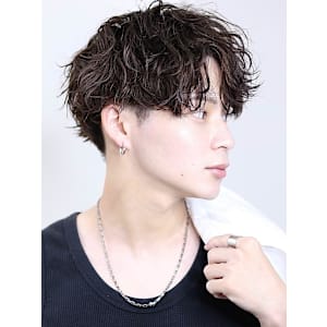 【波巻MIX】艶ウェーブハーフアップ