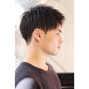 爽やかアップバングショート