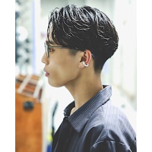 ツーブロック爽やかアップバングリバースパーマ - LIPPS hair 難波【1/16 NEW OPEN】【リップス ヘアー ナンバ】掲載中