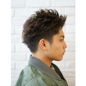 バーンブラスト　ワイルドツーブロック　前髪かきあげ - LIPPS hair 難波【1/16 NEW OPEN】【リップス ヘアー ナンバ】掲載中