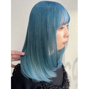 透明感カラー/ブルー/ブルーカラー/全頭ブリーチ - Blanche by artina 川崎店【ブランシュ　バイ　アルティナ カワサキテン】掲載中