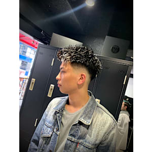 ジェットモヒカン×スキンフェード×スパイキーショート×メンズ