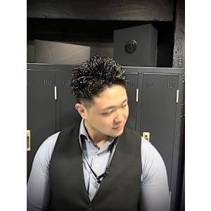 ベリーショート×ツイストパーマ×短髪×メンズショート×パーマ