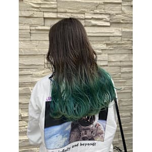 グラデーションカラーターコイズグリーン