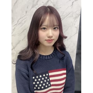 小顔ヘア/髪質改善/ブリーチなしカラー/ヘアアレンジ