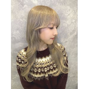 小顔ヘア/髪質改善/ブリーチなしカラー/ヘアアレンジ