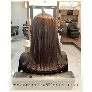 ≪お客様スタイル≫ ナチュラルハイライトに髪質ケアトリートメ - chan.【チャンドット】掲載中