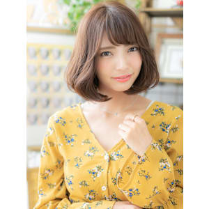 くせ毛風ショコラベージュ斜めバング大人ボブ　プードルボブ - COVER HAIR bliss【カバーヘア ブリス】北浦和/北浦和西口店【カバー ヘア ブリス キタウラワ キタウラワニシグチテン】掲載中