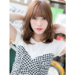 韓国風前髪パーマミディアムレイヤーカット　リタッチカラー - COVER HAIR bliss【カバーヘア ブリス】北浦和/北浦和西口店【カバー ヘア ブリス キタウラワ キタウラワニシグチテン】掲載中