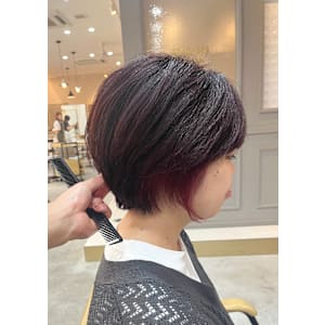 丸みが可愛いショート