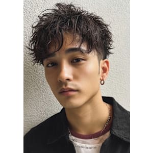 無造作束感×ニュアンススパイラルパーマ