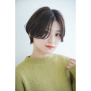 耳掛けOK◎大人ナチュラルショートボブ