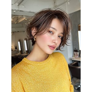 ショート/レイヤーカット/かきあげバング/ブラウンベージュ - TEAR AVEDA【ティアアヴェダ】掲載中