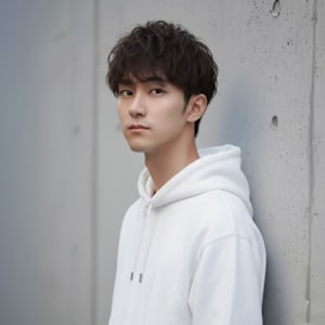 メンズ無造作パーマスタイル