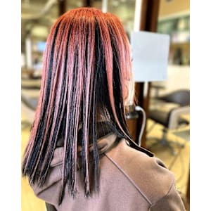 白髪ぼかし ピンクベージュアンブレラカラー - HAIR＆MAKE manis 髪質改善・白髪ぼかし【ヘアーアンドメイク マニス カミシツカイゼン シラガボカシ】掲載中