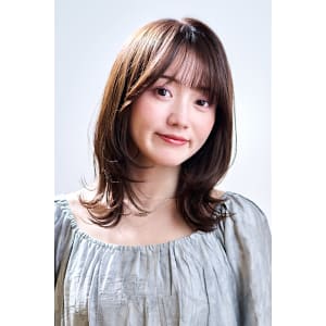 【UNIXみなとみらい】シースルーバング×ミディアムレイヤー