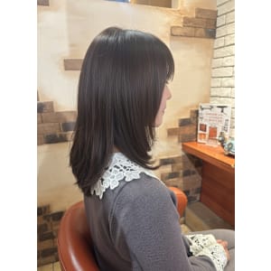 透明感溢れる！大人可愛いミディ【026スタイル】 - hair make flencia【ヘアメイクフレンシア】掲載中