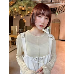 顎下ボブ/ストレート/内巻きボブ