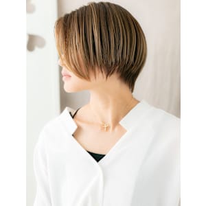 オレンジベージュハイライトかきあげ丸みショート20代30代 - COVER HAIR bliss【カバーヘア ブリス】北浦和/北浦和西口店【カバー ヘア ブリス キタウラワ キタウラワニシグチテン】掲載中