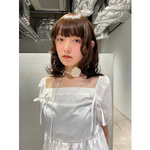 内巻きレイヤー/オリーブブラウン