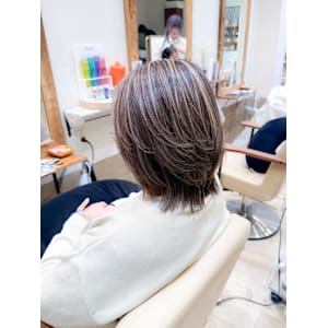 白髪ぼかし細めハイライト30代40代50代【藤沢　藤沢駅】