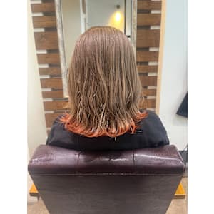 デザインカラー/エンドカラー/ミルクティーベージュ/オレンジ - loup【ルー】掲載中