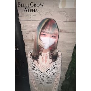 カット＋カラー - BELLE GROW ALPHA HAIR&NAIL【ベルグローアルファヘアアンドネイル】掲載中