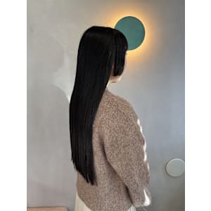 黒髪ロング×姫カット