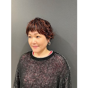 オレンジカラーハイライト＋カジュアルショート - algernon【アルジャーノン】【アルジャーノン】掲載中