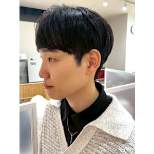 メンズカット ミニマッシュ 黒髪ショート ツーブロック - Ai WilL【アイウィル】掲載中