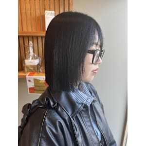 パツっとボブ - 半個室型美容室 Sourire 今宿店【ハンコシツガタビヨウシツ スーリール イマジュクテン】掲載中