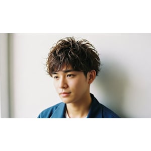 【メンズ】爽やかマッシュ×スパイラルパーマ