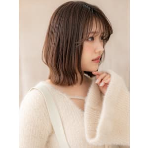 グレーブラウン切りっぱなしボブディクラゲヘアー20代30代 - COVER HAIR bliss 【カバー ヘア ブリス】川口/ららテラス川口東口駅前店【カバー ヘア ブリス カワグチララテラスカワグチヒガシグチエキマエテン】掲載中