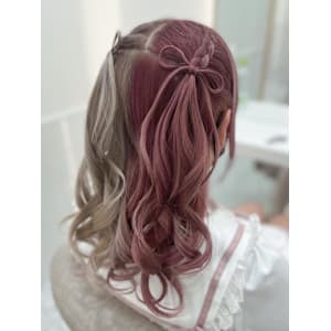 【ヘアメ】編み込みリボンハーフツイン♪_ユウ - Lilme【リルミー】掲載中