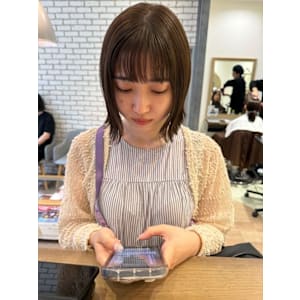 透け感オリーブでつくる外はねボブ【三軒茶屋】 - HAIR & MAKE EARTH 三軒茶屋店【ヘアメイクアース サンゲンヂャヤテン】掲載中