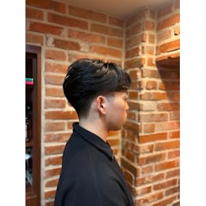 ニュアンスパーマ/センターパート/日本橋室町理容室