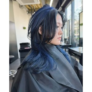 エンドカラー　デザインカラー　ケアブリーチカラー　ウルフ - Null 原宿店 デザインカラー/ダブルカラー【ヌルハラジュクテン デザインカラー ダブルカラー】掲載中