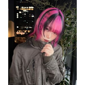 オーダーメイド　デザインカラー　ケアブリーチカラー　ウルフ - Null 原宿店 デザインカラー/ダブルカラー【ヌルハラジュクテン デザインカラー ダブルカラー】掲載中