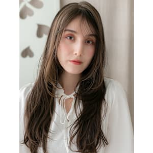 ミストバングフェイスフレーミングレイヤーロング20代30代 - COVER HAIR bliss【カバーヘア ブリス】志木/志木南口駅前店【カバーヘア ブリス シキ シキミナミグチエキマエテン】掲載中