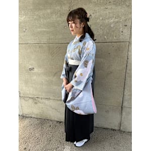 卒業式袴着付け/卒業式ヘアセット/ハーフアップ
