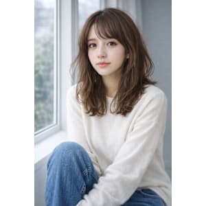 抜け感ゆるふわミディ×透明感カラー（梅田） - LaBless梅田茶屋町《髪質改善/ヘッドスパ/メンズ歓迎》【ラブレス】掲載中