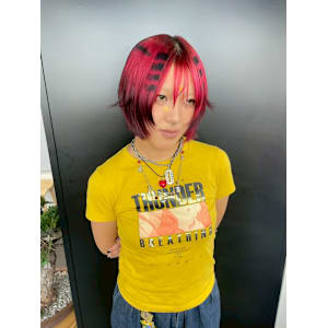 オーダーメイド　デザインカラー　ケアブリーチカラー　ウルフ