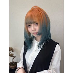 ルーツカラー　デザインカラー　ケアブリーチカラー　姫レイヤー - Null 原宿店 デザインカラー/ダブルカラー【ヌルハラジュクテン デザインカラー ダブルカラー】掲載中